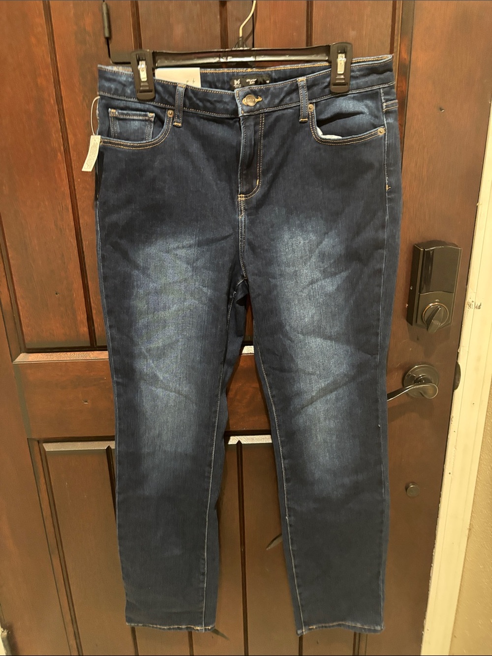 Members Mark Classic Women’s Dark Blue Stretch Jeans 10 NWT